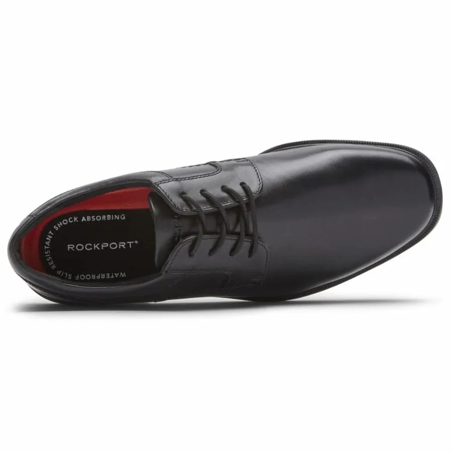 Rockport Men's Taylor Lace Plain Toe Shoes- Black