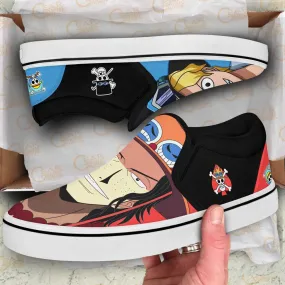 Sabo and Portgas Ace Slip On Sneakers Custom Anime OP Shoes