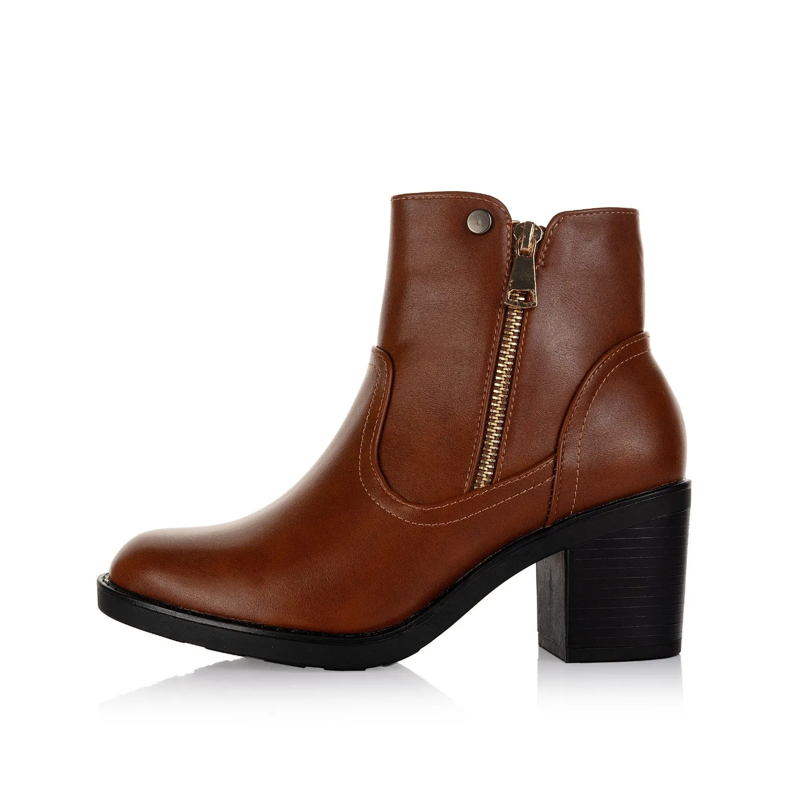 Side Zip Ankle Boots