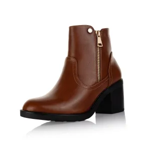 Side Zip Ankle Boots