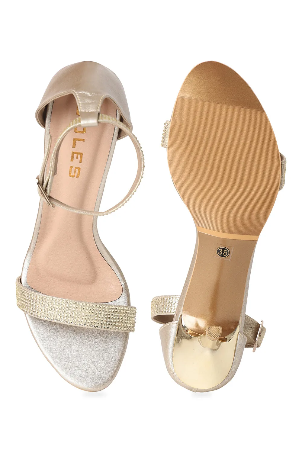 SOLES Studded Back Counter Heels