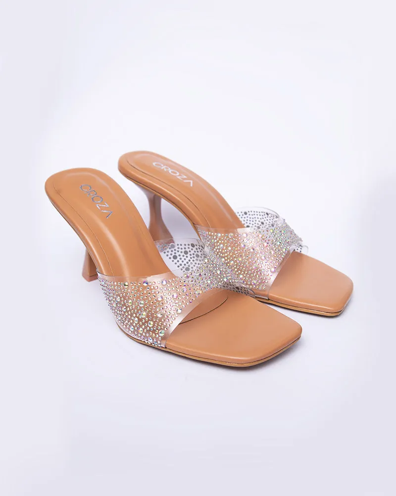 SOPHIA Transparent Crystal Heels