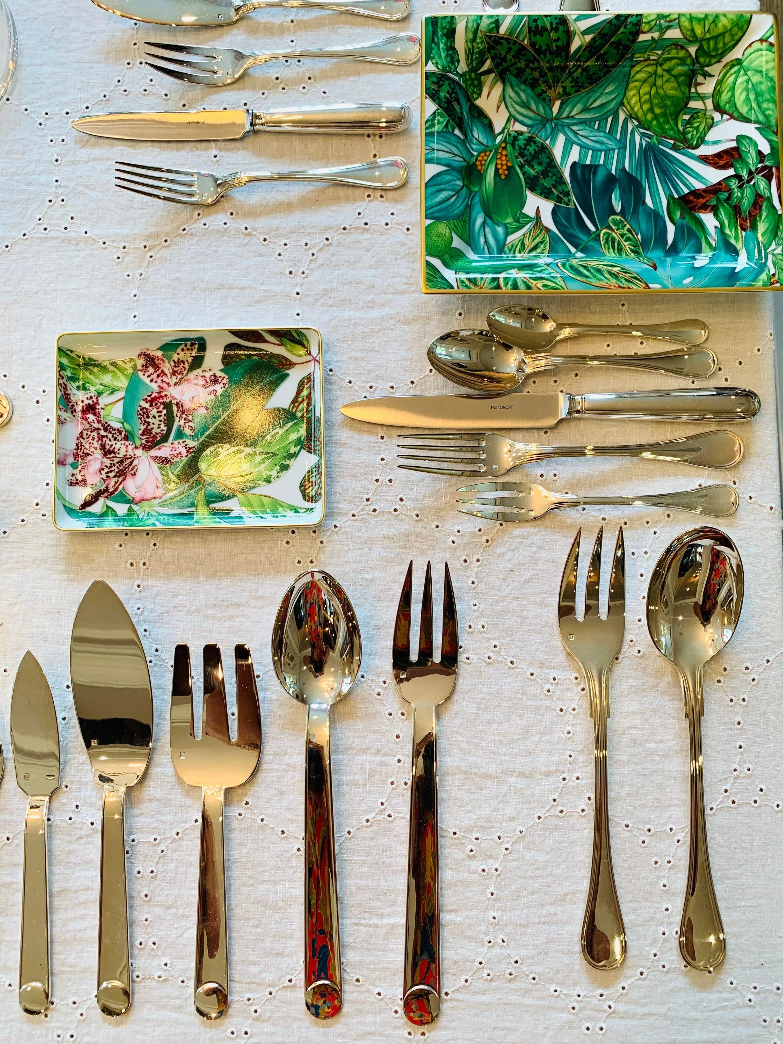 Spatours Salad Fork in Silver Plate by Christofle