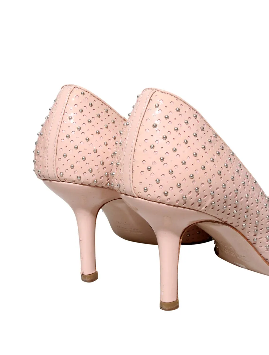 Studded Leather Pumps