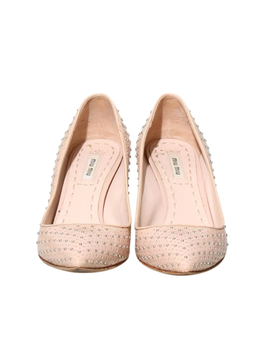Studded Leather Pumps