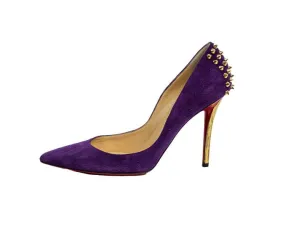 Studded Suede Heels