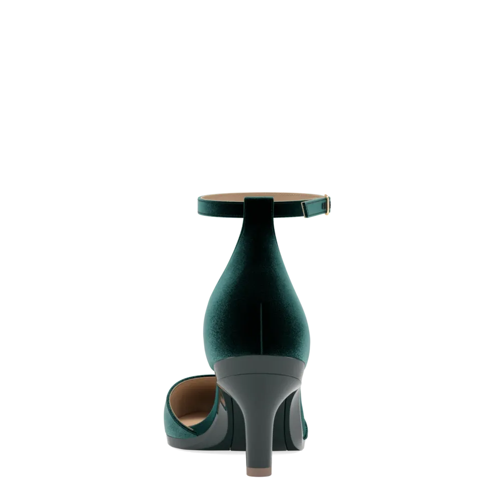 The D'Orsay - Forest Velvet 3 Stiletto