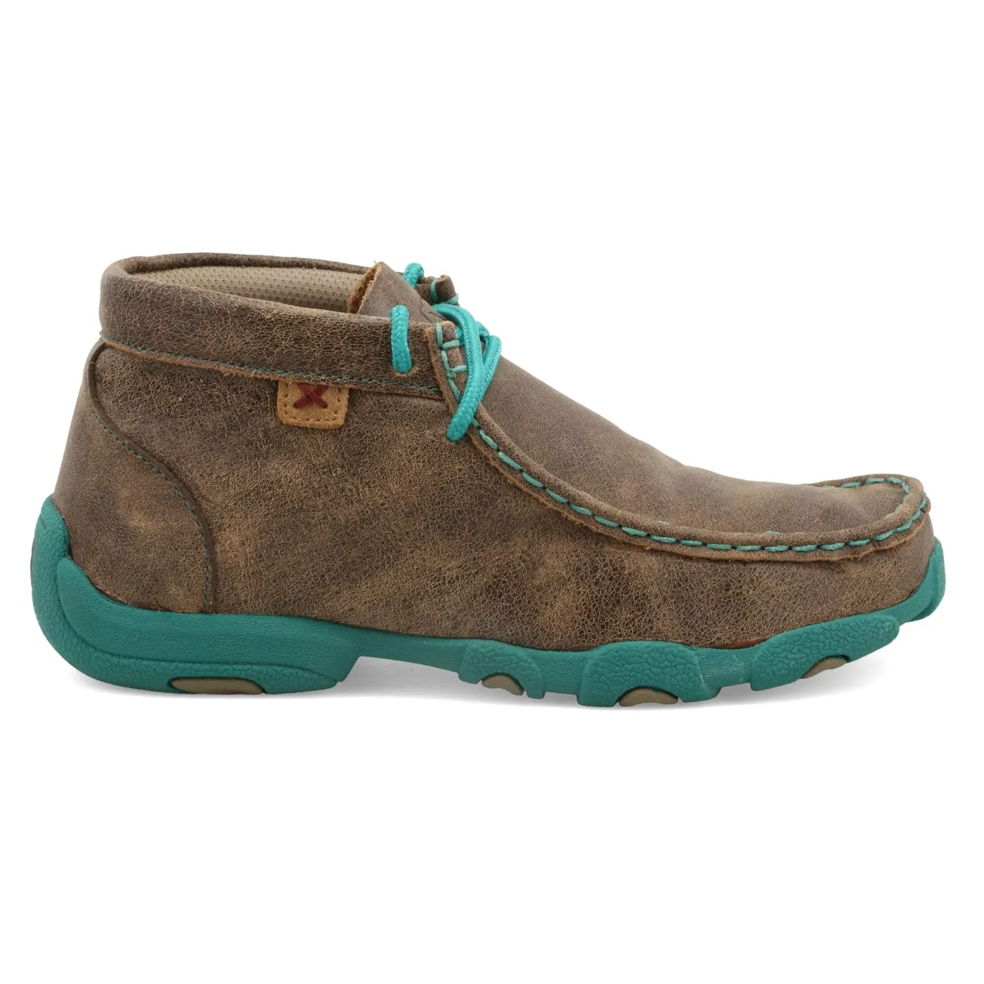 Twisted X Kids Bomber & Turquoise Chukka Driving Moc Shoe YDM0017